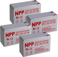 NPP Sealed Lead Acid 12V 7.5Ah Rechargeable UPS Battery with F2 Style Terminals / （4pcs）