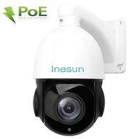 Inesun Outdoor PTZ (20X Optical Zoom) PoE Speed Dome Security Camera IP66 Waterproof HD 1080p IP Camera Night Vision IR 300ft Support ONVIF 2.4/ P2P/ H.265/ Motion Detection