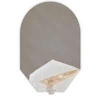 Solid Color Ostomy Pouch Cover Open Ended (Grey)