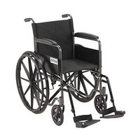 Complete Medical Wheelchair 18 W/fixed Full Arms & Swingaway Det Footrests