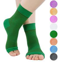 LOHKIAO Compression Foot Sleeves for Men & Women - Plantar Fasciitis Socks for Pain Relief, Heel Pain, Arch Support