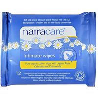 Natracare Feminine Intimate Wipes Organic 12 Count