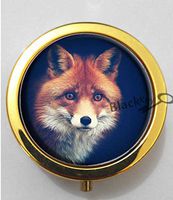 BlackKey Animal Fox 3-Compartment Decorative Pocket Gift Box Case Organizer for Pill, Color 2 -411