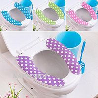 Toilet Seat Cover, Soft WC Paste Toilet Seat Pad, Bathroom Warmer Seat Lid Cover Pad, Toilet Closestool Seat Cover PASTE-TYPE