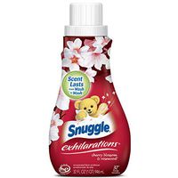 Snuggle Exhilarations Liquid Fabric Softener, Cherry Blossom & Rosewood, 32 Fluid Ounces