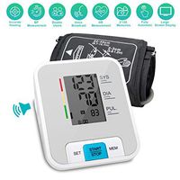 Blood Pressure Monitor, Upper Arm Blood Pressure Monitor with Wide-Range Cuff Digital Automatic Measure Blood Pressure and Heart Rate Pulse Large Screen and Voice Broadcast Powered by USB Or Battery