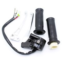 Yingshop Throttle Housing Start Switch Handlebar Accelerator Twist Grip Handle Bar Set Compatible for Yamaha PW50 PY50 Peewee Y-Zinger Motorcycle Motorbike Dirt Bike Control Left Right Brake Lever
