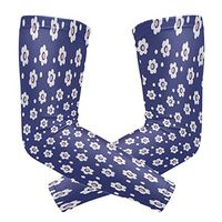 LEVEIS Flower Printing Arm Sleeves UV Protection for Men Women Sunblock Protective Gloves Running Golf Cycling Driving Long Arm Cover 1 Pair