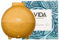 Extra Large Essential Oil Diffuser Holds a Big 20 FL OZ / 600 ml. Lasts All Night, Very Quiet. Mist Humidifier Aromatherapy Machine for Office Home Bedroom Study Yoga Spa (Light Brown)