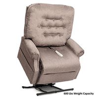 Pride LC-358XXL (600 Lbs. Weight Capacity) Heritage 2-Position Lift Chair with Inside Delivery and Setup Option (Cloud 9 Stone, Curbside Delivery)