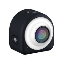 VicTec HD 1080P WiFi Mini Lifestyle Action Video Camera Camcorder 8 Mega Pixel COMS + 145º Wide Angle Lens with Sticky and Magnetic Plates - Black