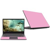 Mightyskins Skin Compatible with Lenovo Chromebook S330 (2018) - Solid Pink | Protective, Durable, and Unique Vinyl Decal Wrap Cover | Easy to Apply, Remove, and Change Styles | Made in The USA