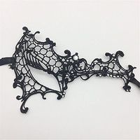 Mardi Gras Party Masquerade Mask,Makeup Dance one-Eyed lace Diamond mask Stereotype Gold and Silver mask Fashion Party Fun Eye mask Female Black Prom Masks