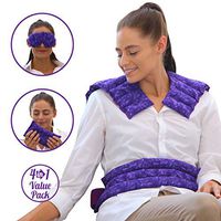 Sensacare Inclusive Set of 4 Microwavable Heating Pads | Reusable Heat Packs for Pain Relief with Aromatherapy for Stress Relief | Relieve Cramps, Abdomen Aches, Back Pain, Sore Neck, Muscles Pain