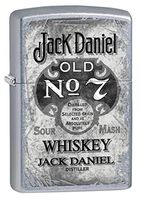 Zippo Lighter: Jack Daniels Vintage Label - Street Chrome 80322
