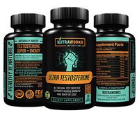 Ultra Testosterone Test Booster Formulated to Increase T-Levels & Energy - Powerful 100% All Natural Ingredients Including Tribulus, Saw Palmetto, Longjack (Tongkat Ali) & More - 90 Veggie Caps