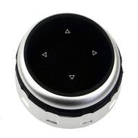 SUNDELY Silver Color Bigger Replacement Multimedia Controller Wheel Knob Cover iDrive for BMW 1 3 5 Series F10 F20 F30 F32 F33 F34
