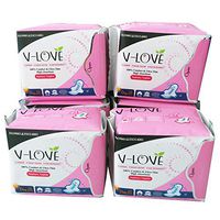 VLOVE Ultra Thin Lady Anion Sanitary Pads Scented with Wings,Patented Negative ion Strip,High Absorbency-40Count (Pack of 4)