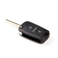 Replacement 3 Buttons Keyless Uncut Blade Smart Flip Folding Key Case Shell Holder for 2011 2012 2013 Hyundai Accent Fob No Chip
