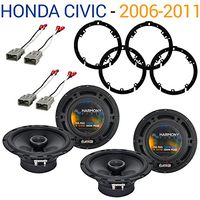 Compatible with Honda Civic 2006-2011 Factory Speaker Replacement Harmony (2) R65 Package New