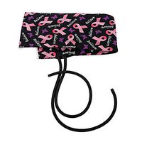 Prestige Medical Blood Pressure Cuff & Bladder Replacement Pink Ribbon Black