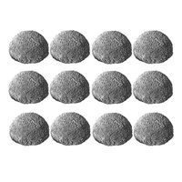 12Pieces Window Glass Wiper Cleaner Cleaning Pad Dry Cloth for Hobot 188, 168 (Gray, Blue Choice) - Gray