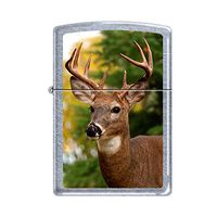 Zippo Deer Buck Head Street Chrome Finish Lighter