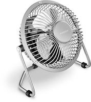 Insignia 4" Mini Table Fan Whisper Quiet Motor Portable Air Cooling - Gray