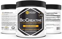 Natural Stacks BioCreatine: 2,500 mg Premium Micronized Creatine per Serving (Keto Friendly) - 120 ct. Creatine Monohydrate Pills - Vegan and Non GMO w/Himalayan Pink Salt and Fenugreek Seed Extract