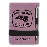 Mini Notepad, Hecho en Baja California Sur, Personalized Engraving Included (Pink)