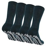Socks Daze Comfortable Seamless Toe Grip Half Cushion Cotton Socks for Pregnacy Women 4 Pairs Dark Green Medium