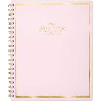 Mead 2019-2020 Academic Year Weekly & Monthly Planner, Large, 8-1/2" x 11", Pastel, Pink (1217-905A-27)