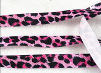 5y Leopard Ribbon Headband Clips Bow
