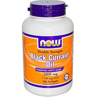 Now Foods, Black Currant Oil, Double Strength, 1000 mg, 100 Softgels