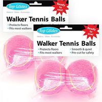 Top Glides Precut Walker Tennis Ball Glides - Pink - 2 Pairs