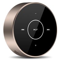 Wireless Bluetooth Speaker,BOOMER VIVI Mini Portable Circular Speaker with LED Touch Design,Hand-Free,Rich Bass,HD Audio,Built-in-Mic,Strong Compatibility,Perfect for iPhone/iPad/Tablet/Laptop