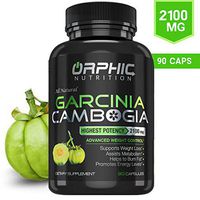 Pure Garcinia Cambogia Extract - Appetite Suppressant - Carb Blocker Capsules - 90 Caps
