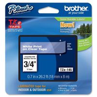 BRTTZE145 - Brother TZe Standard Adhesive Laminated Labeling Tape