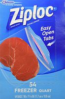 Ziploc Quart Freezer Bags - 54-Count