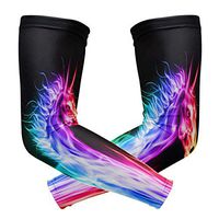 WXLIFE Colorful Animal Fantasy Unicorn Sun Uv Protection Sport Arm Sleeves for Men Women Kids Running Basketball Cycling Arm Warmer Sleeves 1 Pair