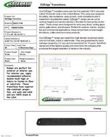 SafePath Products RAEZ1150 EZEdge 1" Thick x 42" Wide x 8.87" Transition/Threshold Ramp