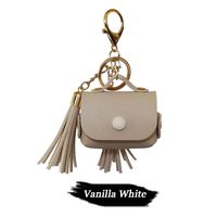 Japuwy Case Compatible with AirPods Pro Case Shockproof Portable Easy Charging Protective Skin Leather Case Cover (Release 2019) Compatible with AirPods Pro (Vanilla White)