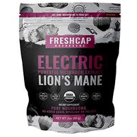 Electric - Lion's Mane Mushroom Extract Powder - USDA Organic -60 g- Supplement - Mental Clarity and Focus - Add to Coffee/Tea/Smoothies-Real Fruiting Body No Fillers (60 Gram)