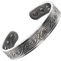 Copper Magnetic Bracelet by Holistic Magnets (Tarnish-Free) Mens Womens Arthritis Bracelet for Pain Relief Healing Bracelet (SLKP)-Celtic Spiral Knot (L: Wrist 7.7-8.75 inch)