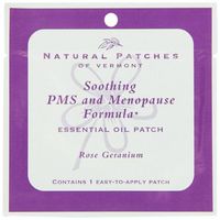 Natural Patches Of Vermont Rose Geranium PMS & Menopause Essential Oil Body Patches, Single Patch Pouch, 1 Count