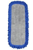 JaniFiber 6318 18" Microfiber Floor Mop, Blue, 2 Pack