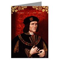 12 Vintage Notecards Set, Portrait of Richard III, Who Purportedly Murdered His Nephews, the So-called Princes in the Tower, to Gain Possession of the Crown.