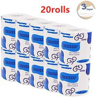 Toilet Paper,20 Rolls Bulk Roll 3-Ply Paper Towel Ultra Soft Touch Toilet Tissue Roll Paper Hand Towel for Bathroom Home Kitchen Toilet Tissue for Daily Use