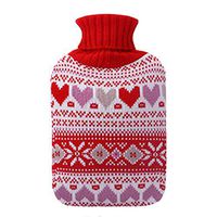 2L Washable Soft Cover Fashion Safe Hot Water Bottle Bag-A03