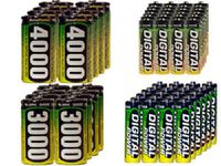 24 AA (2600 mAh) + 24 AAA (1200 mAh) + 8 C (3000 mAh) + 8 D (4000 mAh) NiMH AccuPower Batteries